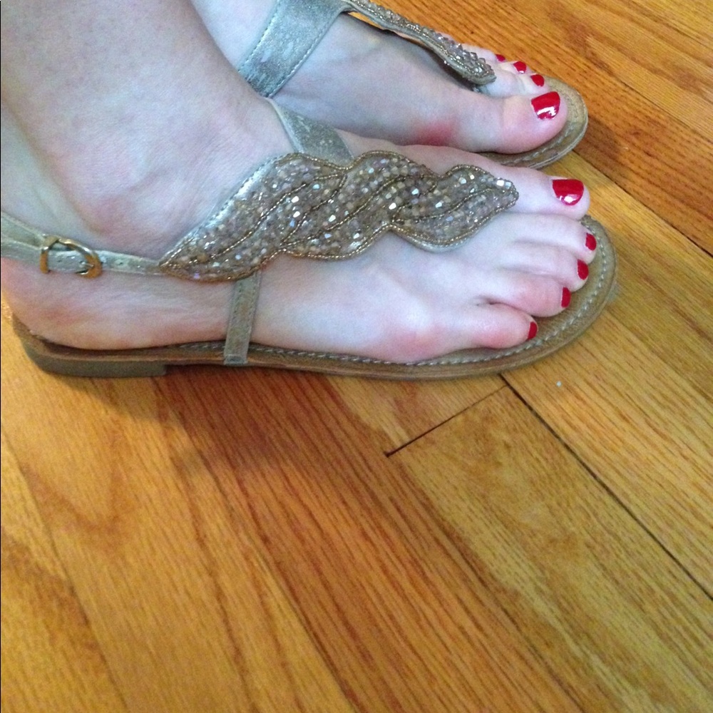Sparkly summer sandals